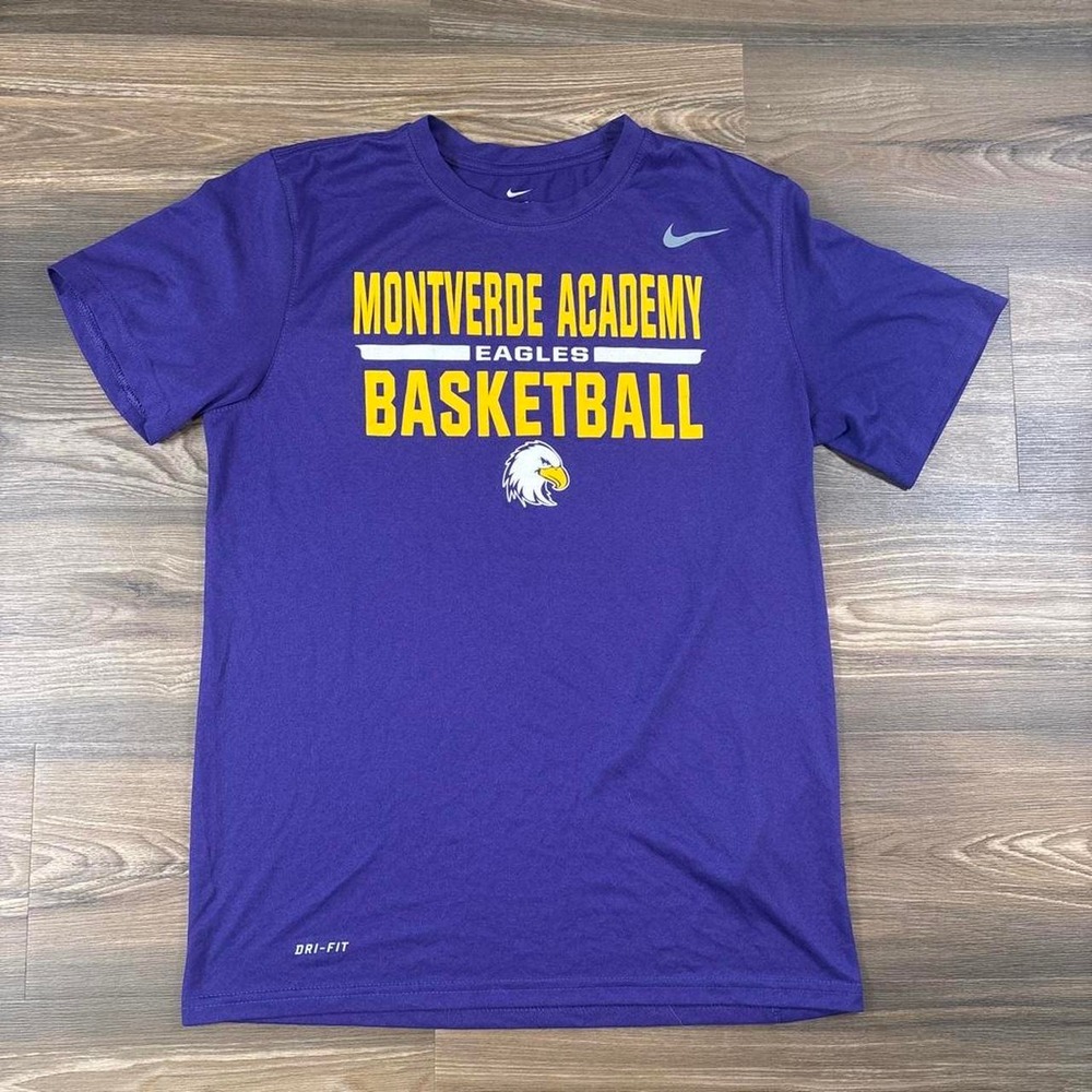 Nike Dri-Fit Montverde Academy Eagles Basketball T-Shirt with yellow text